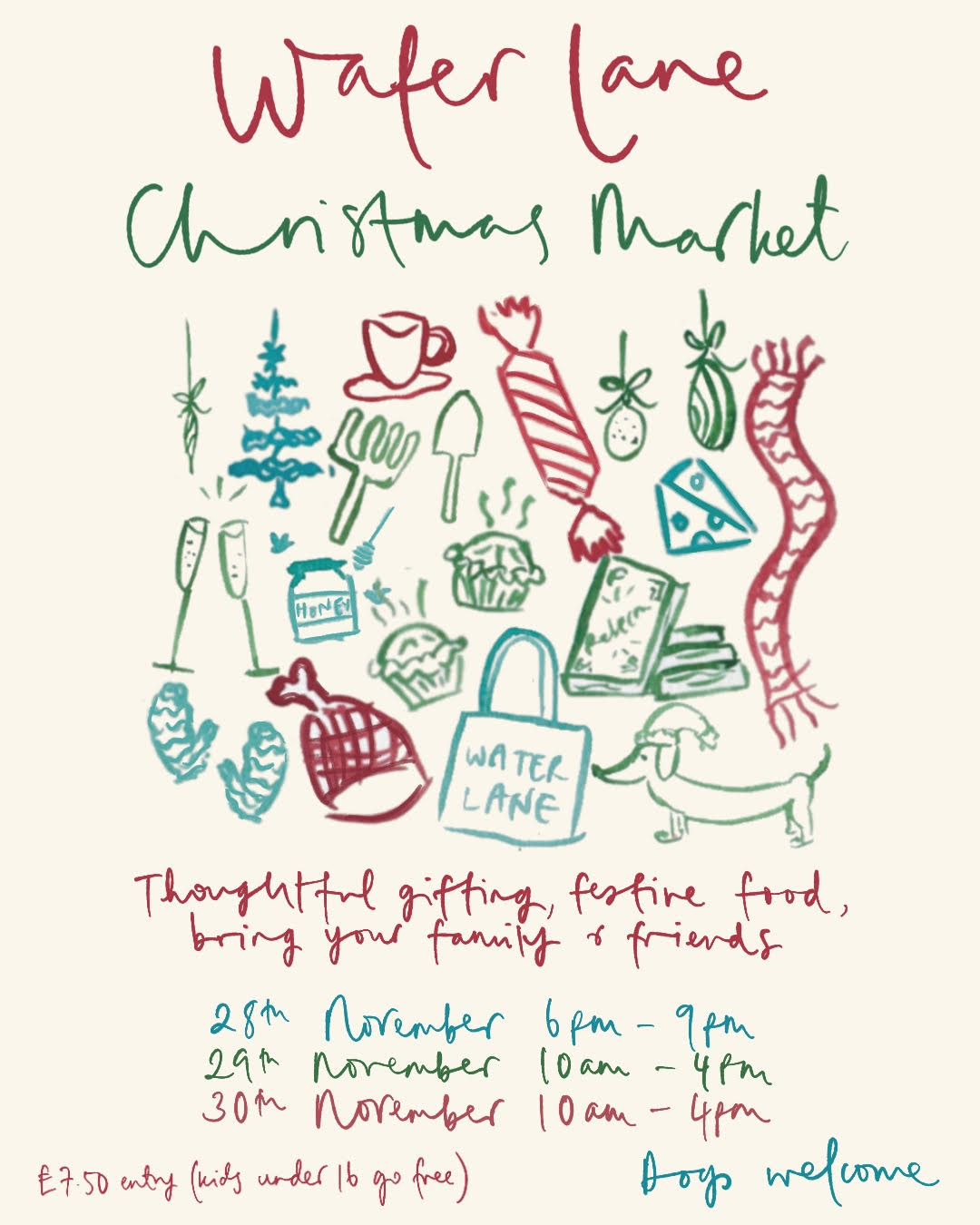 Join us at the Water Lane Christmas Market