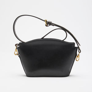 Mini Elwin Leather Handbag Black