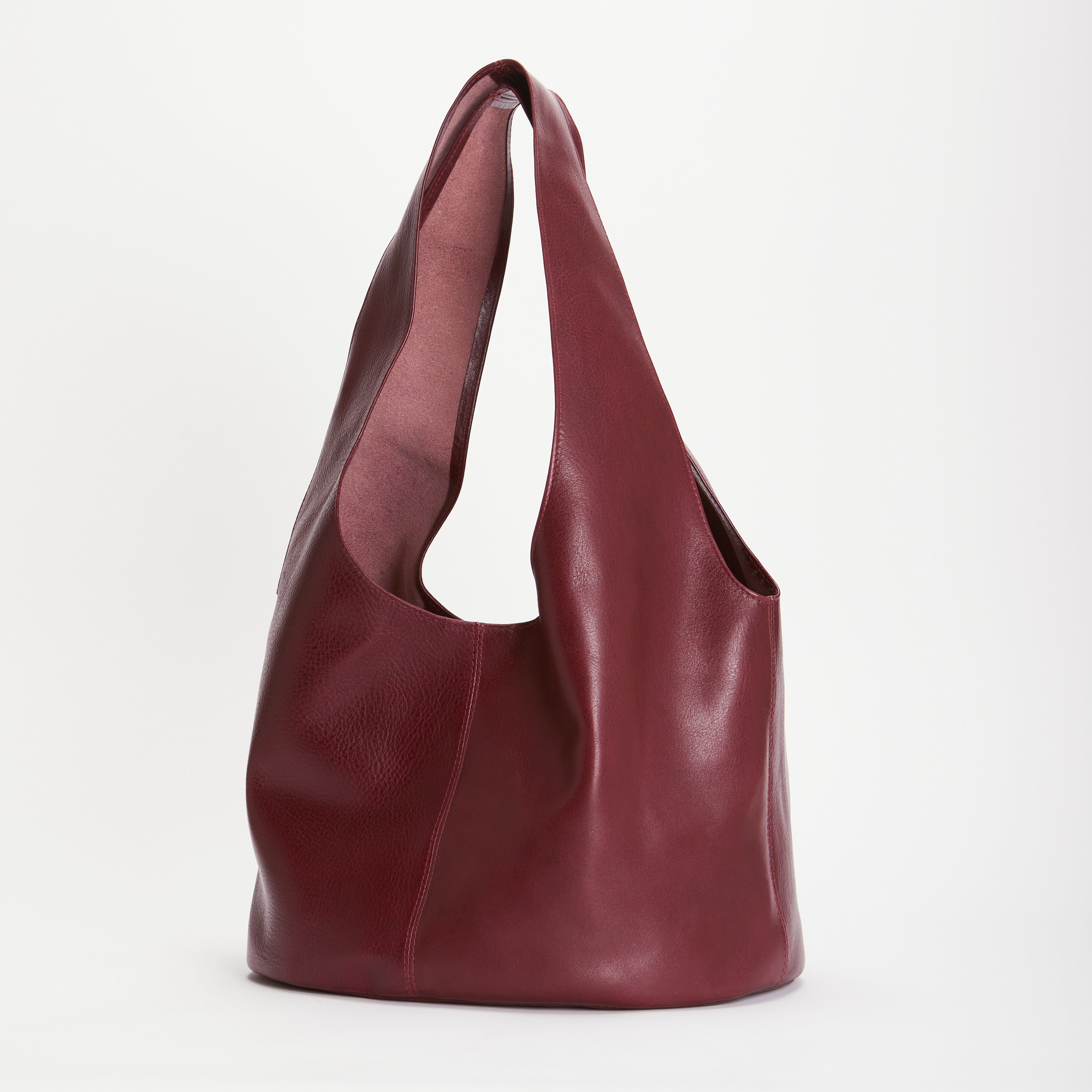 Penrose Soft Leather Handbag Berry