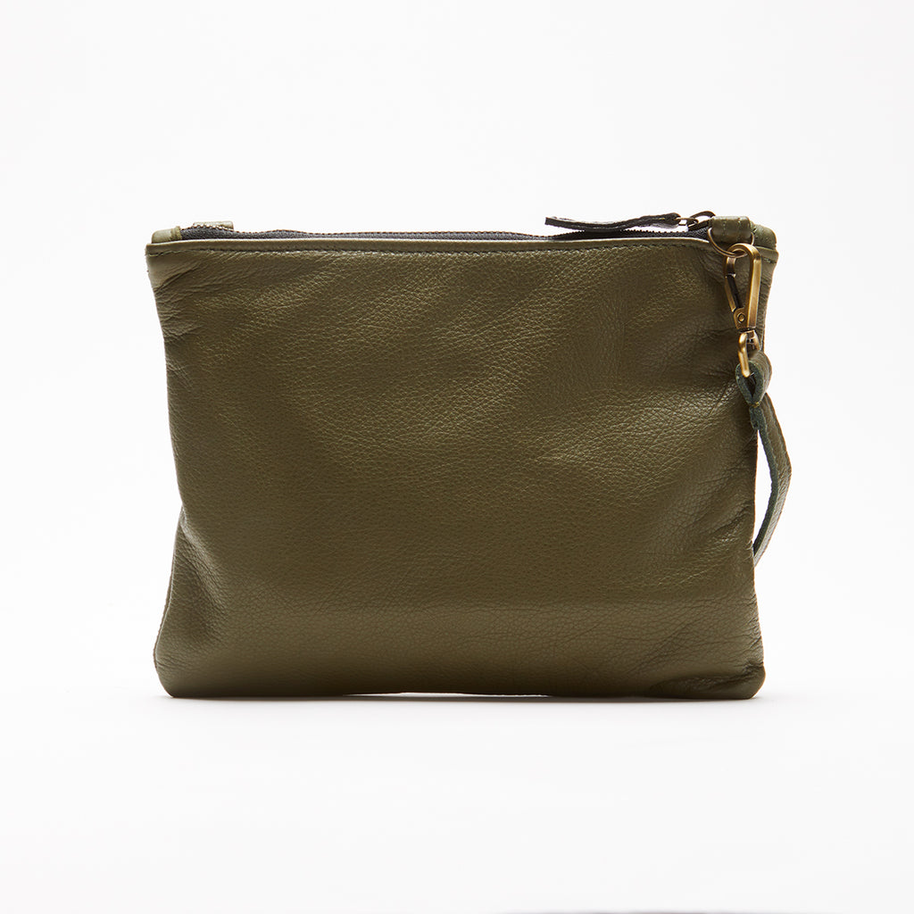 Wilson Leather Handbag Olive Green