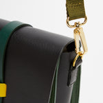 Dinky Upcycled Leather Handbag Khaki