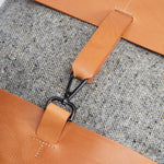 Rivington Tweed & Leather Rucksack Cashew & Grey
